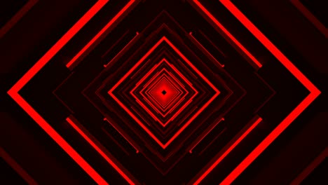 tecnología abstracta en bucle rojo sin fin