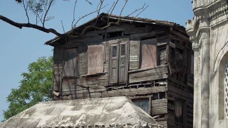 decayed wooden house in istanbul