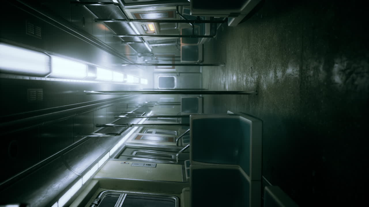 빈 지하철 차량 내부