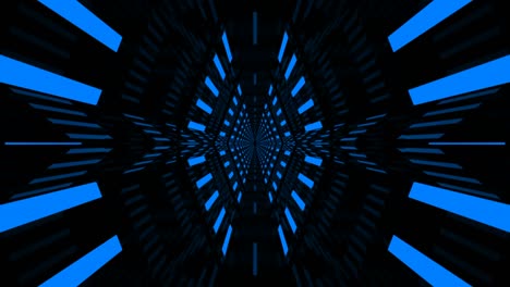 túnel de fondo futurista con bucle azul