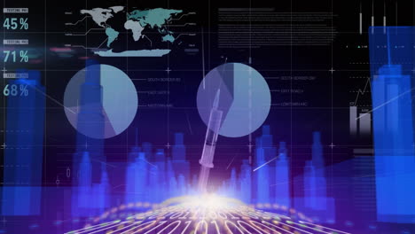 statistical data processing against syringe spinning