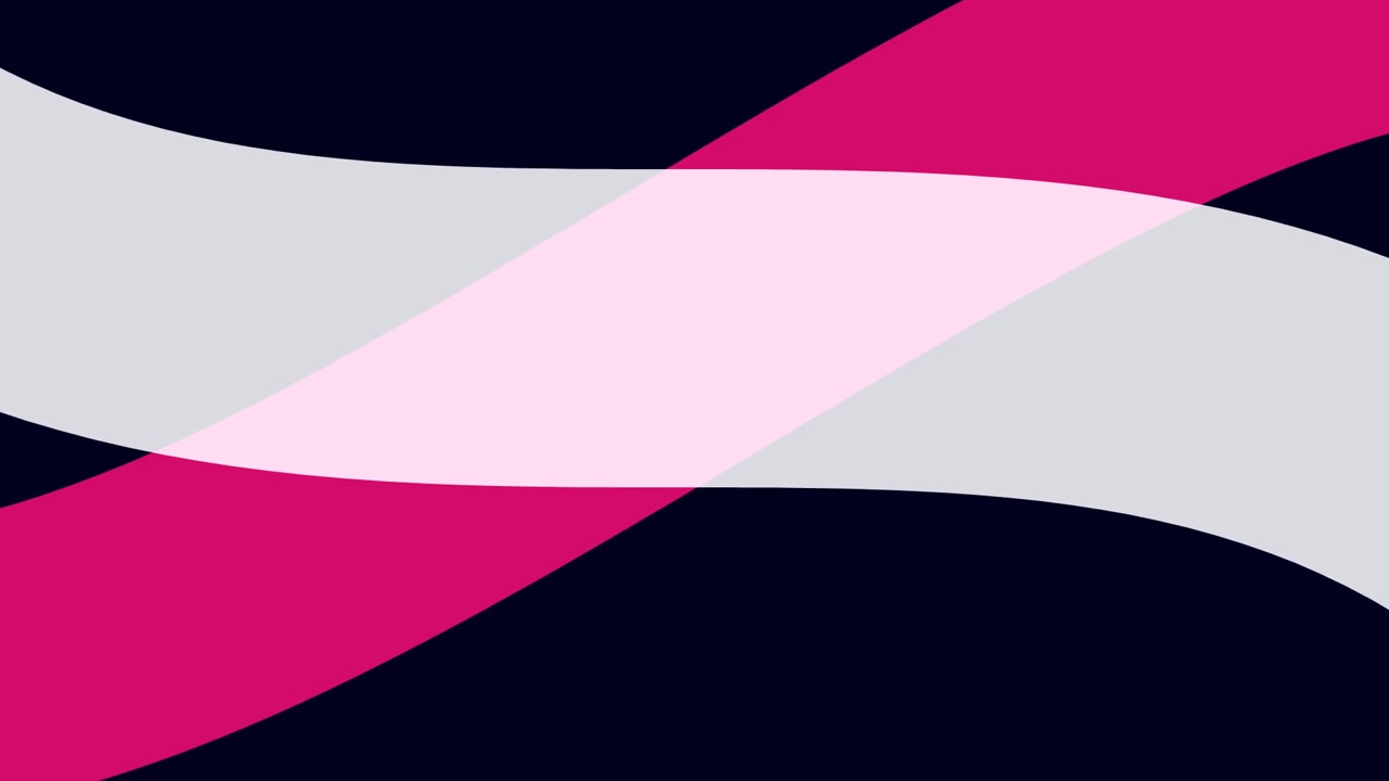 Abstract Motion Background with Wavy Pink and White Shapes