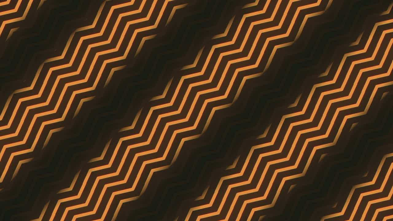 Dynamic orange and black zigzag pattern