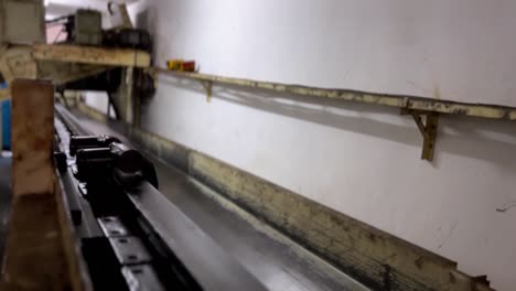 moving conveyor belt on the factory