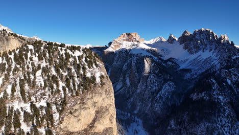 majestic mountain view from above