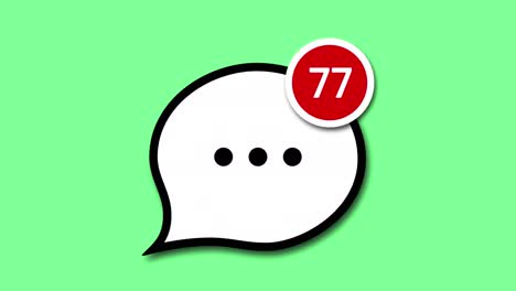 message app icon  with notifications and message count.