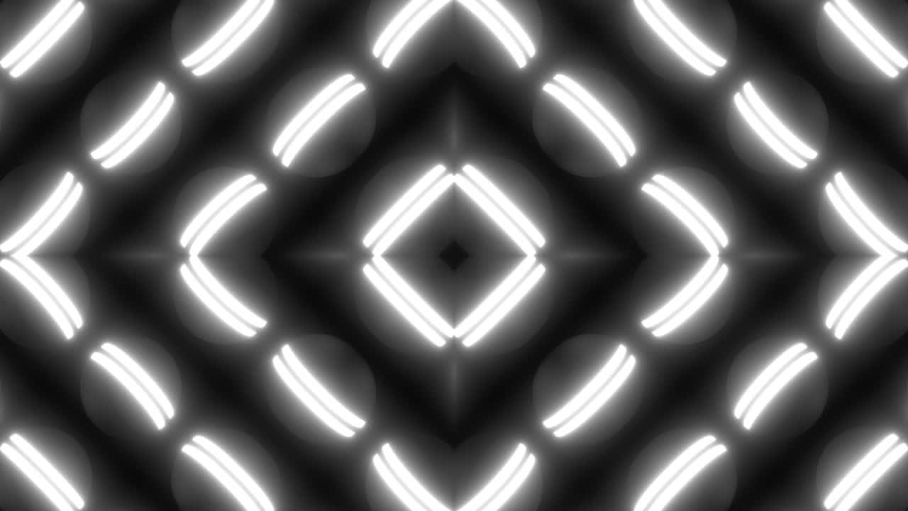 Abstract Glowing Geometric Pattern