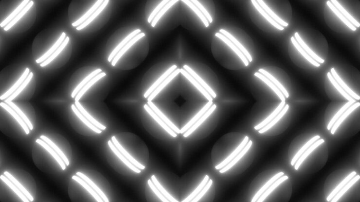 Abstract Glowing Geometric Pattern