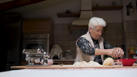 ingredients for tortellini on wooden table