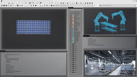 Animación-3D-Del-Programa-Utilizado-Para-Controlar-Equipos-En-Una-Fábrica-De-Energía-Fotovoltaica