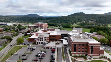 appalachian regional healthcare system aerial pullout in boone nc, north carolina, unc health