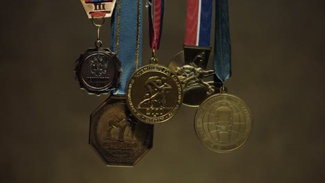 collection of sports medals