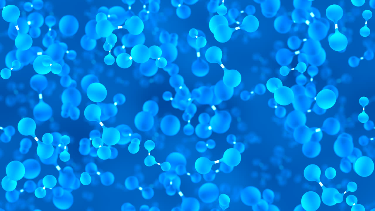 수소 분자 원자 나노 루프 타일 배경 수프 스타일화