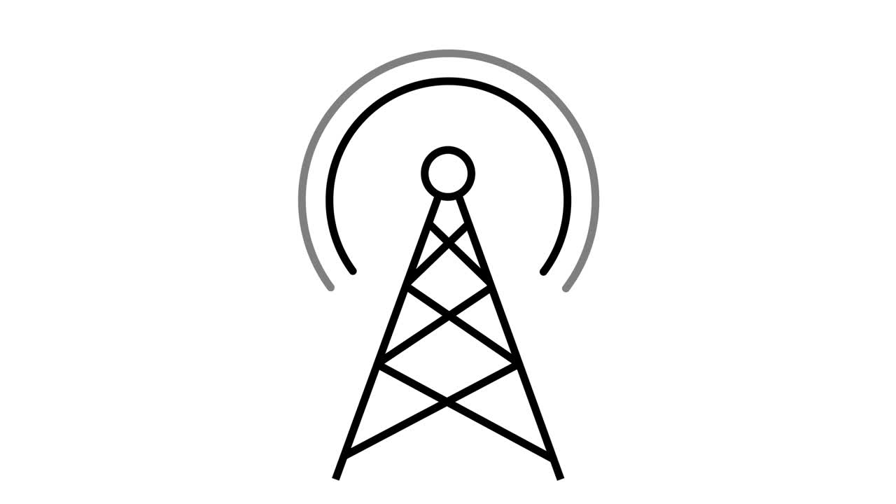 la torre de telefonía móvil de internet.