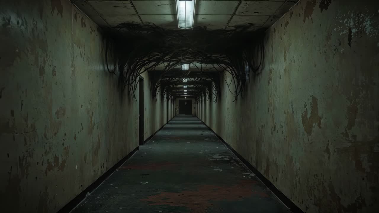 Creepy Abandoned Hallway
