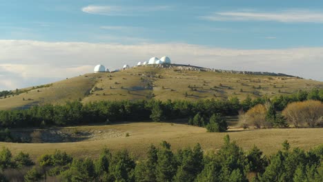 observatory on a mountain hill