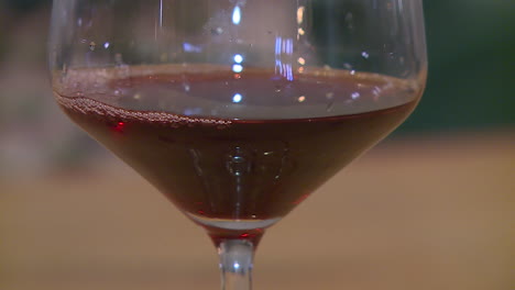 red wine in a glass