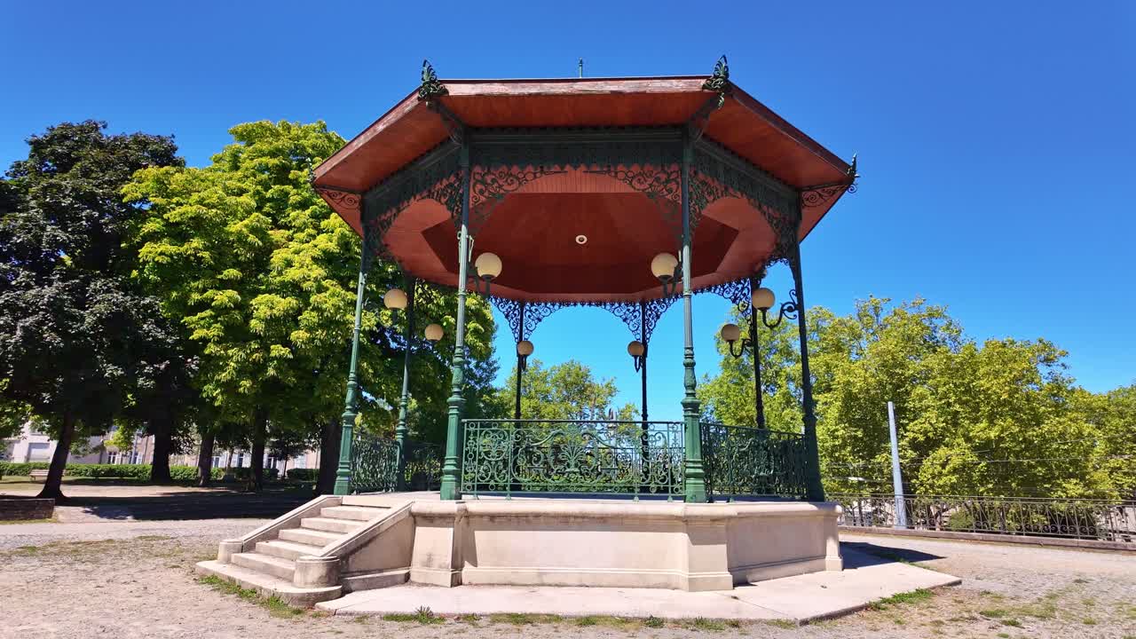 Bandstand in Jardin d'Orsay, Limoges, France