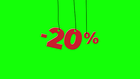 Sale-discount-20-percent-off-with-hanging-badge.-paper-tag-label-animation.