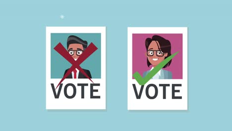 candidates election day posters characters