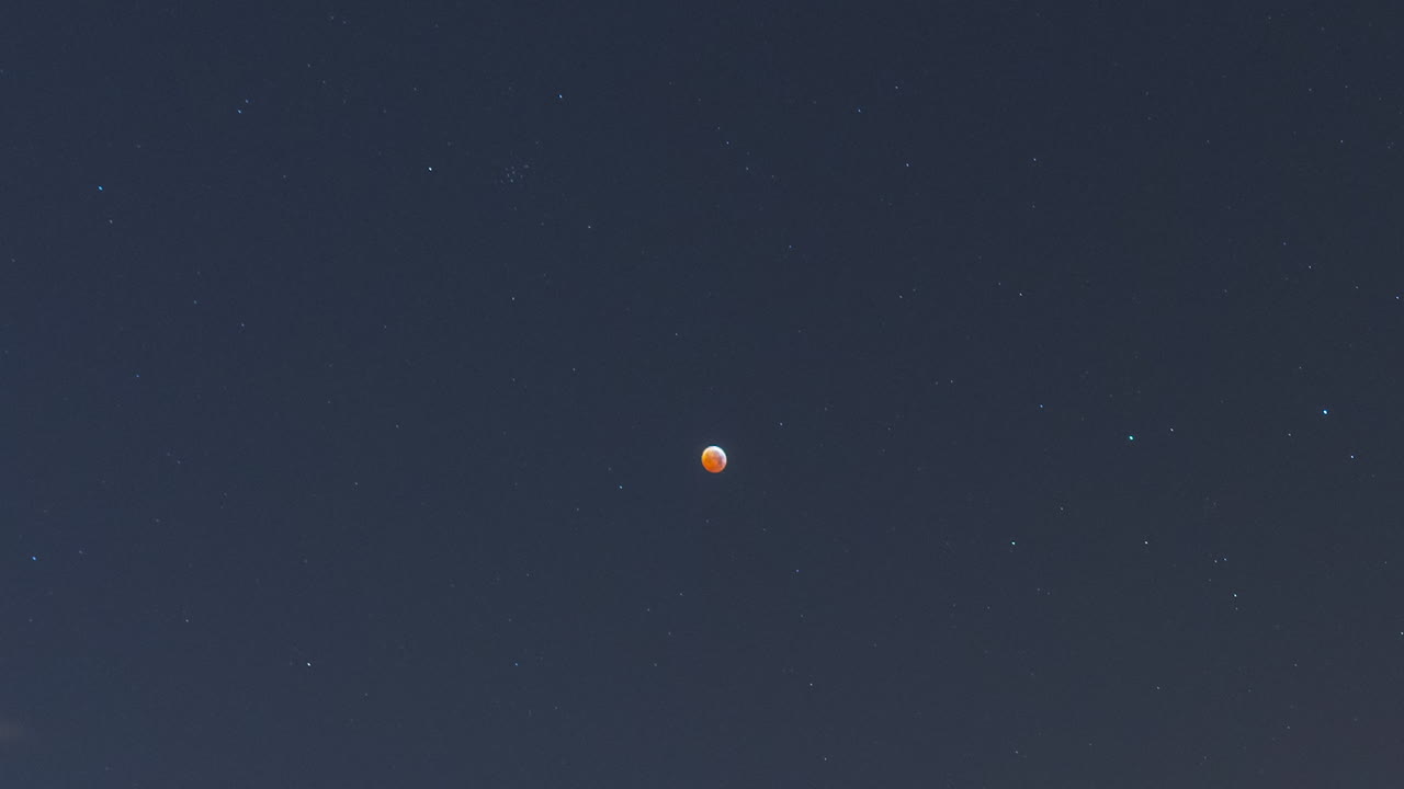 월식 동안 월몰의 시간 경과