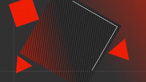 animación de formas rojas sobre fondo negro