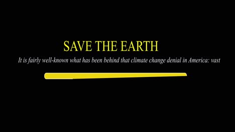 campaña para salvar la tierra y el cambio climático