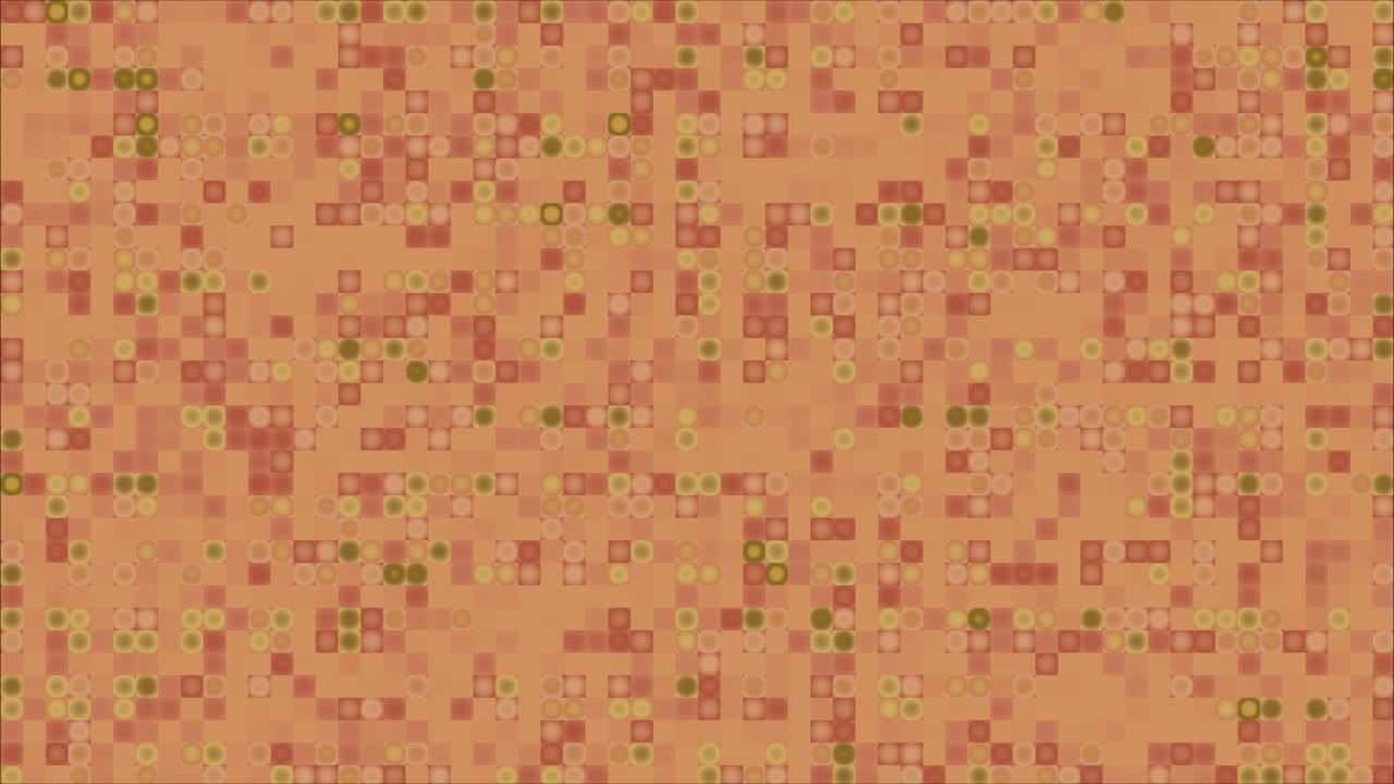 visualization wave technology digital surface background, animation abstract gold tone square light particles pattern waveform oscillation