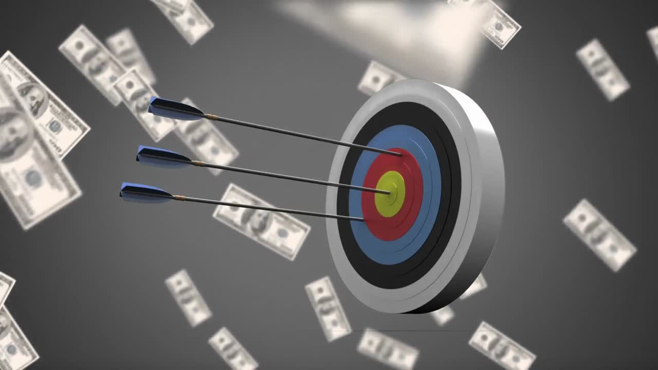 golpear un objetivo con flechas