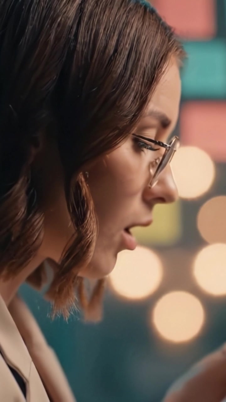 A Focused Professional Reviewing Important Documents: Detail-Oriented Portrait Capturing Reflection and Concentration in a Modern Office Environment