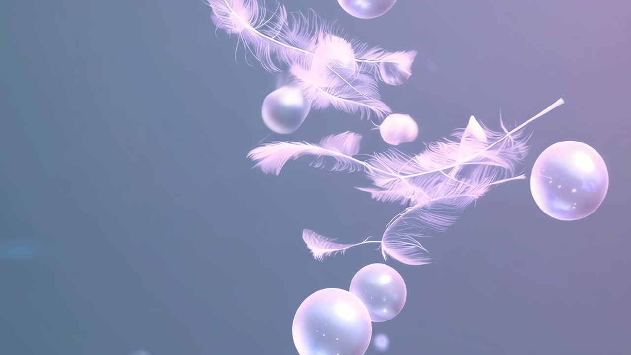 Floating Feathers and Bubbles