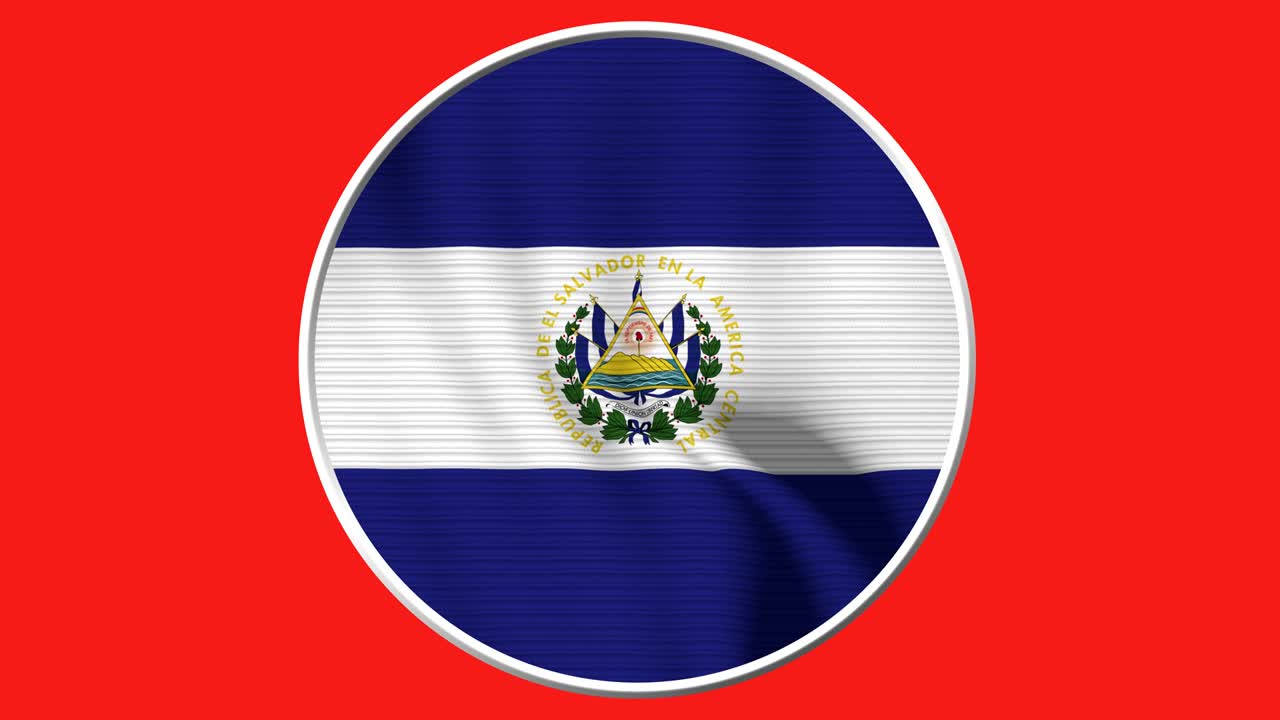 엘살바도르 원형 발 루프 - 바람에 흔들리는 현실적인 4k 발