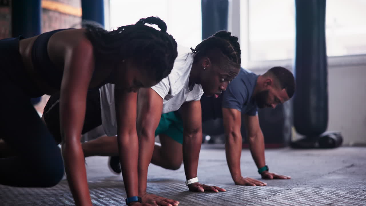 Group Workout Session in a Gym