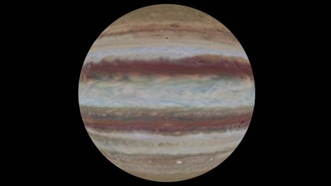 jupiter on a transparent background, loop, 4k prores with alpha