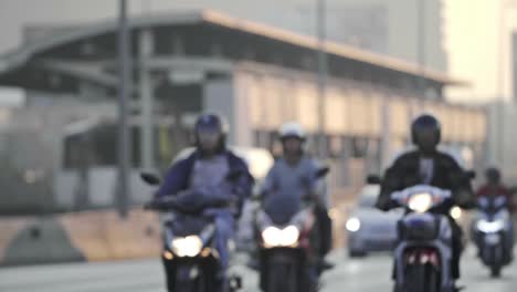 Cars-and-Mopeds-on-Taksin-Bridge