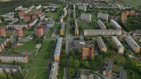 Post-Soviet-industrial-town-aerial-top-down-view