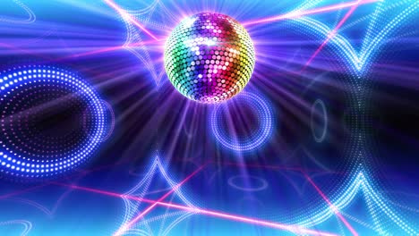 bola de espejo disco luces club de baile fiesta brillo de fondo
