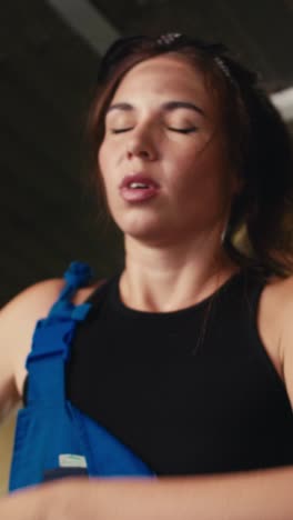 woman mechanic working