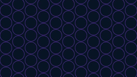 círculos flotantes sobre un fondo azul oscuro