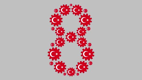 turkish number eight