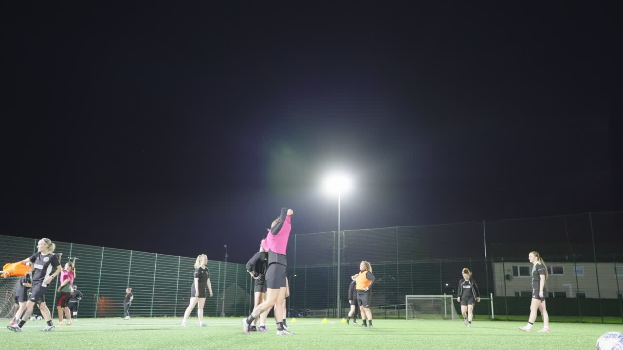 Women's Soccer Team Night Training