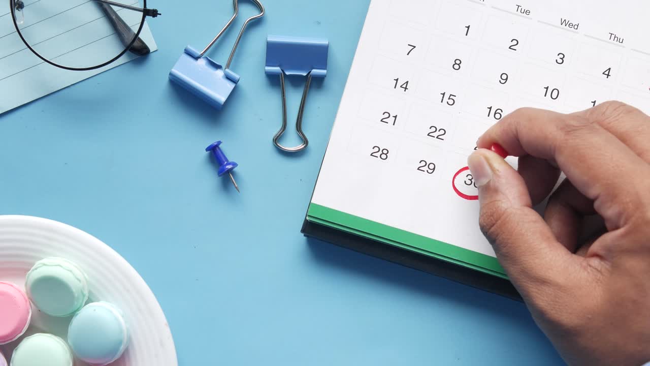 Marking Date on Calendar