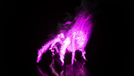 abstract pink fire claw