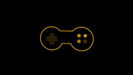 animation of yellow video game logo