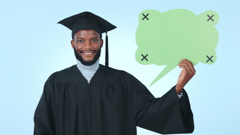 Graduate,-black-man-and-speech-bubble