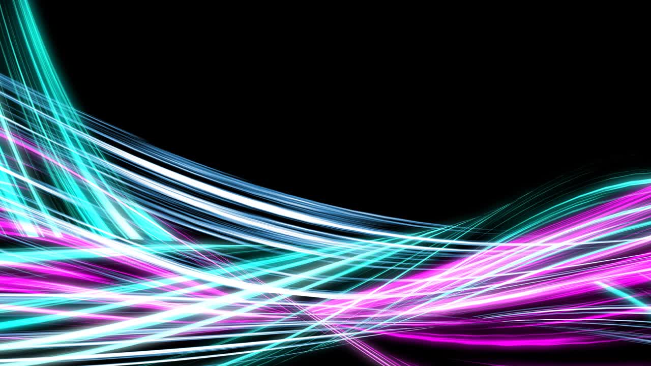 líneas de energía brillantes con luces de neón de mezcla