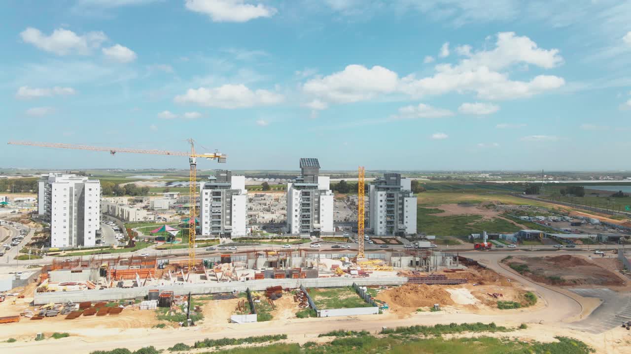 nuevos edificios del barrio en netivot