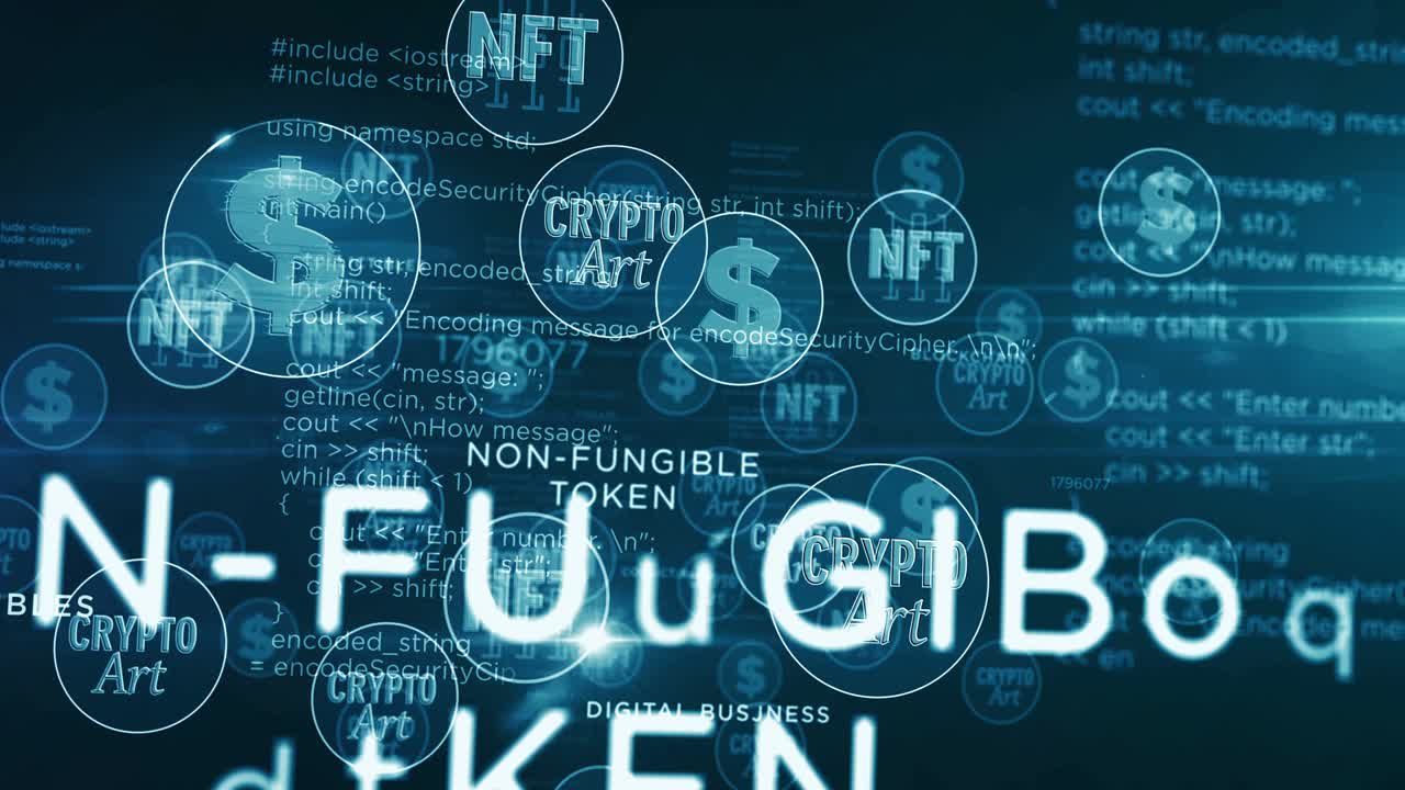 nft 암호 예술 기호 루프