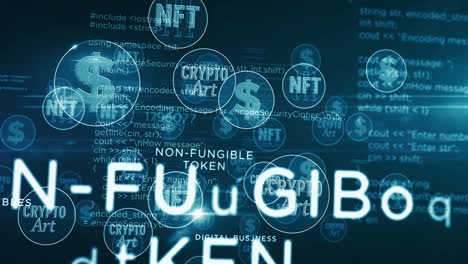 nft crypto art symbols loop