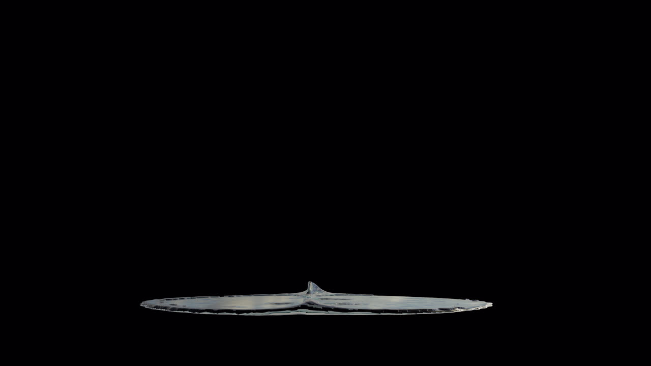 Melting Liquid Number 0 on Transparent Background